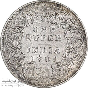 سکه 1 روپیه 1901 ویکتوریا - EF45 - هند