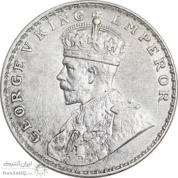 سکه 1 روپیه 1919 جرج پنجم - AU55 - هند