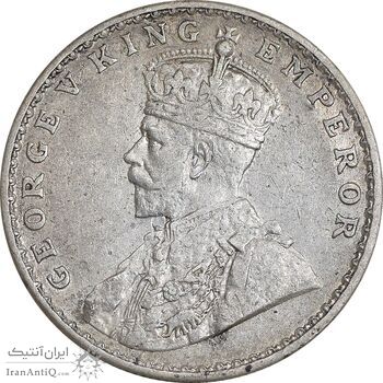 سکه 1 روپیه 1919 جرج پنجم - AU53 - هند