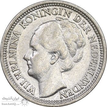 سکه 10 سنت 1938 ویلهلمینا - AU55 - هلند