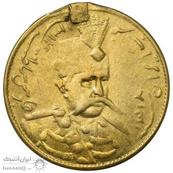 سکه طلا 1 تومان 1314 خطی - VF - مظفرالدین شاه