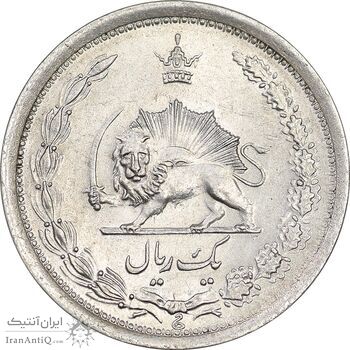 سکه 1 ریال 1312 - MS63 - رضا شاه