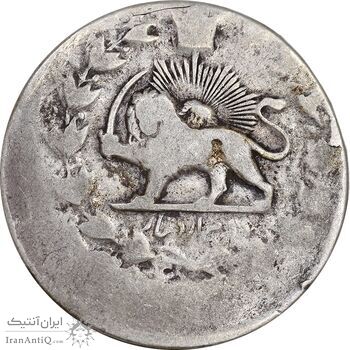 سکه 2000 دینار تاریخ نامشخص صاحبقران - ارور خارج از مرکز - VF25 - ناصرالدین شاه