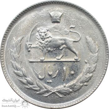 سکه 10 ریال 1352 - تاریخ با عدد - محمد رضا شاه پهلوی سکه 10 ریال 1352 - تاریخ با عدد - محمد رضا شاه پهلوی