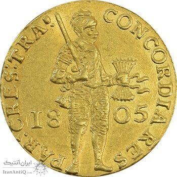 سکه طلای دوکات 1805 - AU58 - هلند