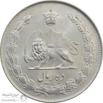 سکه 10 ریال 1343 (ضخیم) - MS63 - محمد رضا شاه سکه 10 ریال 1343 (ضخیم) - MS63 - محمد رضا شاه