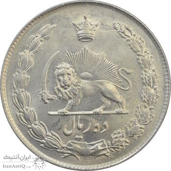 سکه 10 ریال 1343 (نازک) - MS62 - محمد رضا شاه