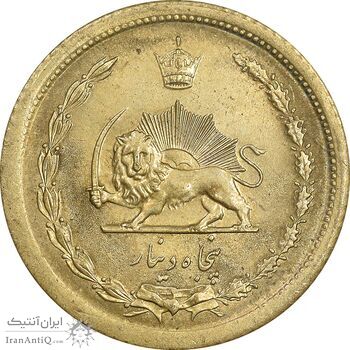 سکه 50 دینار 1348 برنز - MS61 - محمد رضا شاه