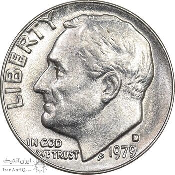 سکه 1 دایم 1979D روزولت - MS61 - آمریکا