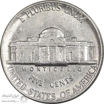 سکه 5 سنت 1985P جفرسون - AU55 - آمریکا