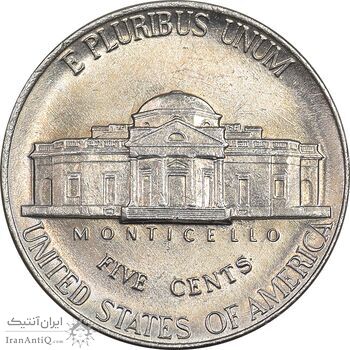 سکه 5 سنت 1992P جفرسون - MS62 - آمریکا