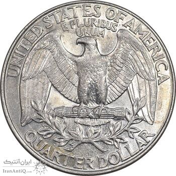 سکه کوارتر دلار 1998D واشنگتن - AU55 - آمریکا