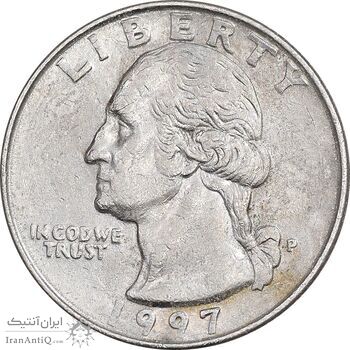 سکه کوارتر دلار 1997P واشنگتن - AU50 - آمریکا