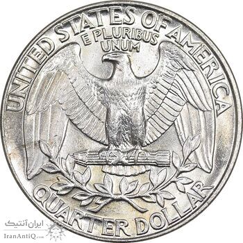سکه کوارتر دلار 1992D واشنگتن - MS61 - آمریکا
