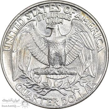 سکه کوارتر دلار 1991D واشنگتن - AU58 - آمریکا