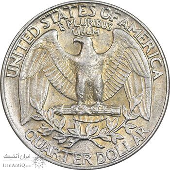 سکه کوارتر دلار 1991D واشنگتن - AU55 - آمریکا