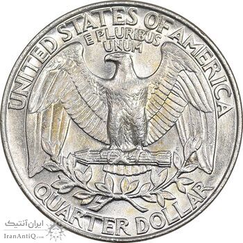 سکه کوارتر دلار 1989D واشنگتن - AU58 - آمریکا