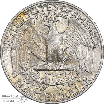 سکه کوارتر دلار 1980P واشنگتن - AU50 - آمریکا