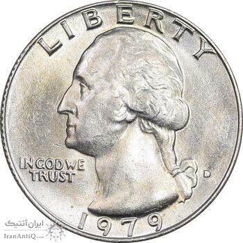سکه کوارتر دلار 1979D واشنگتن - MS61 - آمریکا