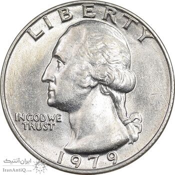 سکه کوارتر دلار 1979 واشنگتن - MS61 - آمریکا