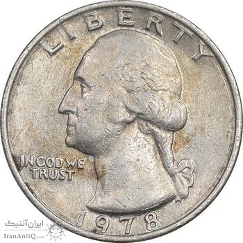 سکه کوارتر دلار 1978 واشنگتن - EF45 - آمریکا