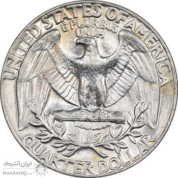 سکه کوارتر دلار 1974 واشنگتن - MS61 - آمریکا