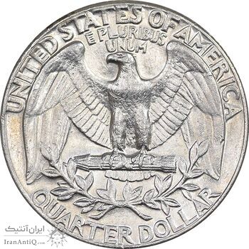 سکه کوارتر دلار 1973 واشنگتن - AU58 - آمریکا