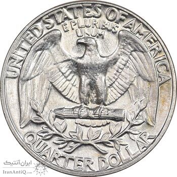 سکه کوارتر دلار 1972D واشنگتن - MS61 - آمریکا