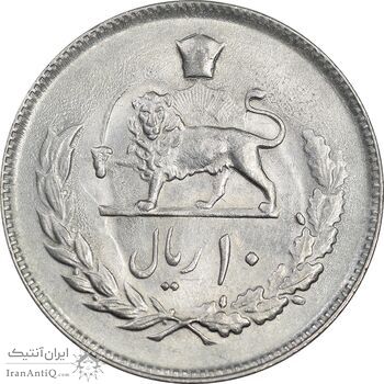 سکه 10 ریال 1353 - MS61 - محمد رضا شاه