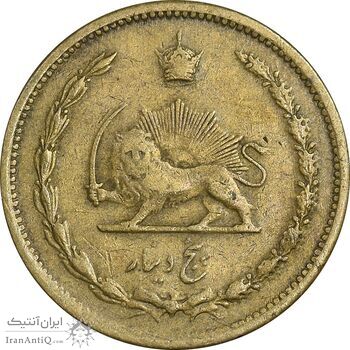 سکه 5 دینار 1316 برنز - VF35 - رضا شاه