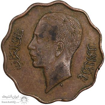 سکه 4 فلس 1938 غازی یکم - EF45 - عراق