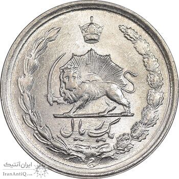 سکه 1 ریال 1353 خطی - تاریخ بزرگ - MS63 - محمد رضا شاه