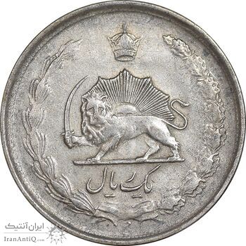 سکه 1 ریال 1324 نقره - EF45 - محمد رضا شاه