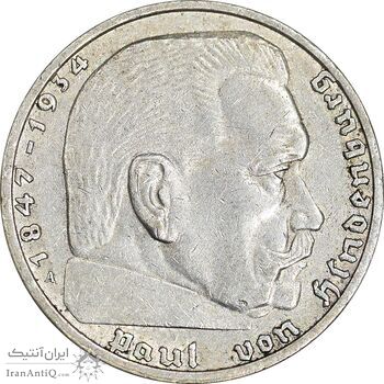سکه 2 رایش مارک 1937A رایش سوم - AU53 - آلمان