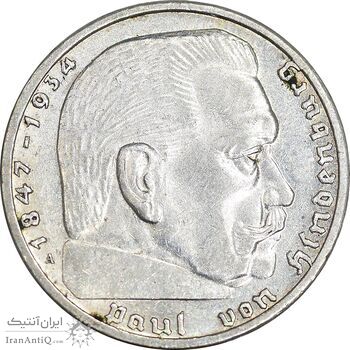 سکه 2 رایش مارک 1939A رایش سوم - AU58 - آلمان