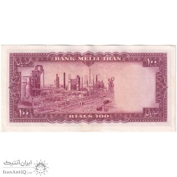 اسکناس 100 ریال 1333 - تک - AU53 - محمد رضا شاه