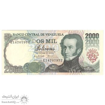 اسکناس 2000 بولیوار 1998 جمهوری چهارم - تک - UNC62 - ونزوئلا