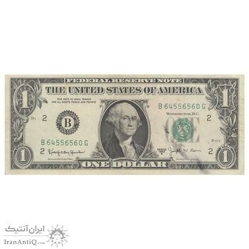اسکناس 1 دلار 1963 جمهوری فدرال - B (نیویورک) - تک - AU50 - آمریکا