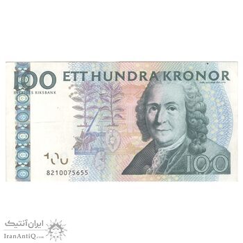 اسکناس 100 کرون 2008 کارل گوستاف شانزدهم - تک - EF45 - سوئد