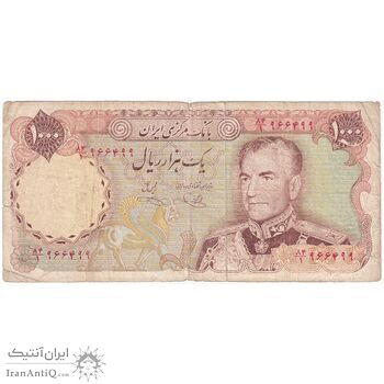 اسکناس 1000 ریال (یگانه - خوش کیش) - تک - F - محمد رضا شاه
