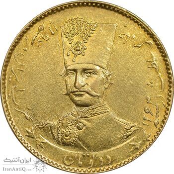 سکه طلا 2 تومان 1297 تصویری - MS61 - ناصرالدین شاه