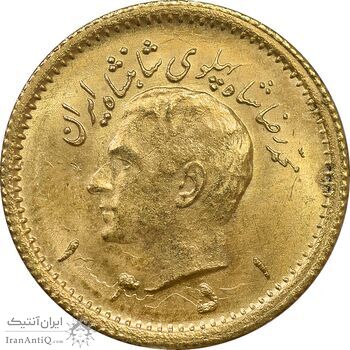 سکه طلا ربع پهلوی 1351 - MS63 - محمد رضا شاه