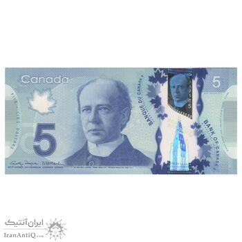 اسکناس 5 دلار 2013 الیزابت دوم - تک - UNC65 - کانادا