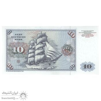 اسکناس 10 مارک 1980 جمهوری فدرال - تک - UNC64 - آلمان