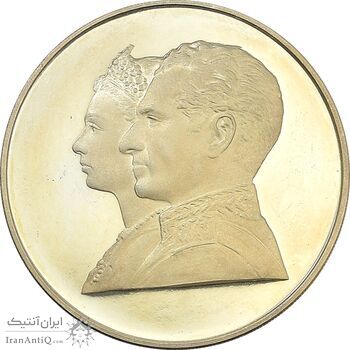 مدال نقره 200 ریال جشنهای 2500 ساله 1350 - PF64 - محمد رضا شاه
