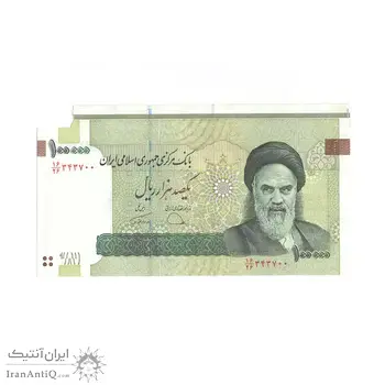 اسکناس 100000 ریال (ارور کادر اضافه) - UNC - جمهوری اسلامی