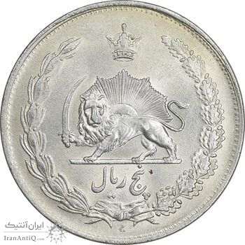 سکه 5 ریال 1310 - MS60 - رضا شاه