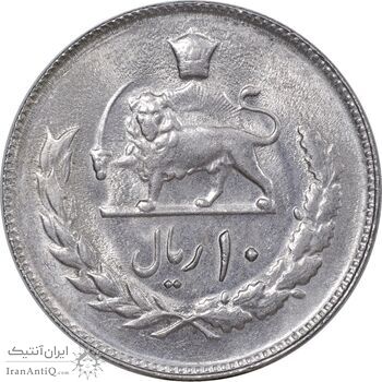 سکه 10 ریال 2535 - MS62 - محمد رضا شاه
