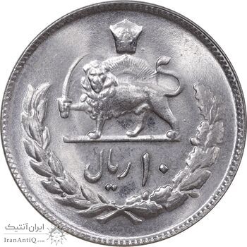 سکه 10 ریال 2537 - MS64 - محمد رضا شاه