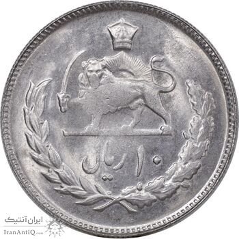 سکه 10 ریال 2536 - MS61 - محمد رضا شاه